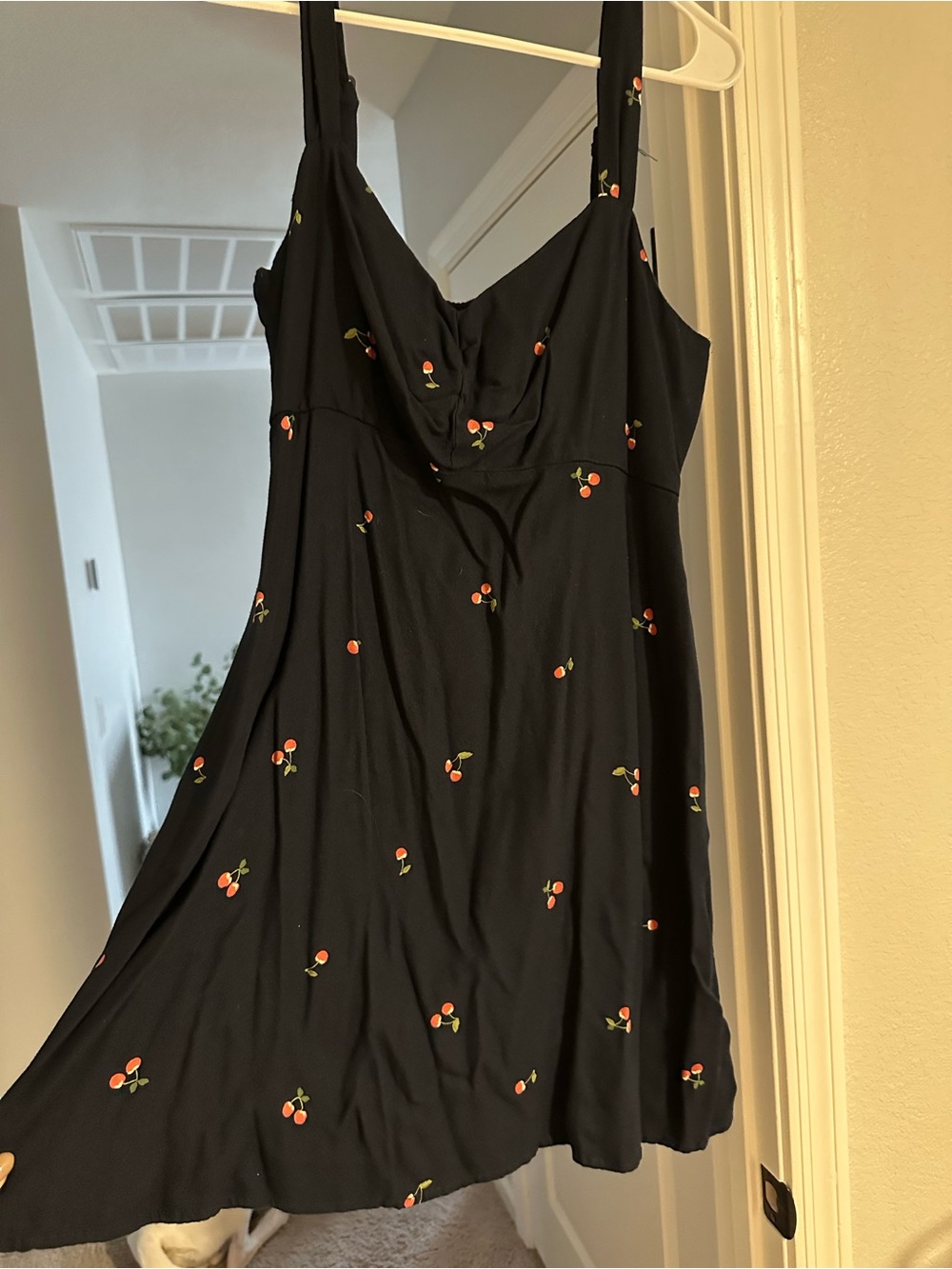 Old Navy Black Cherry Print Sundress